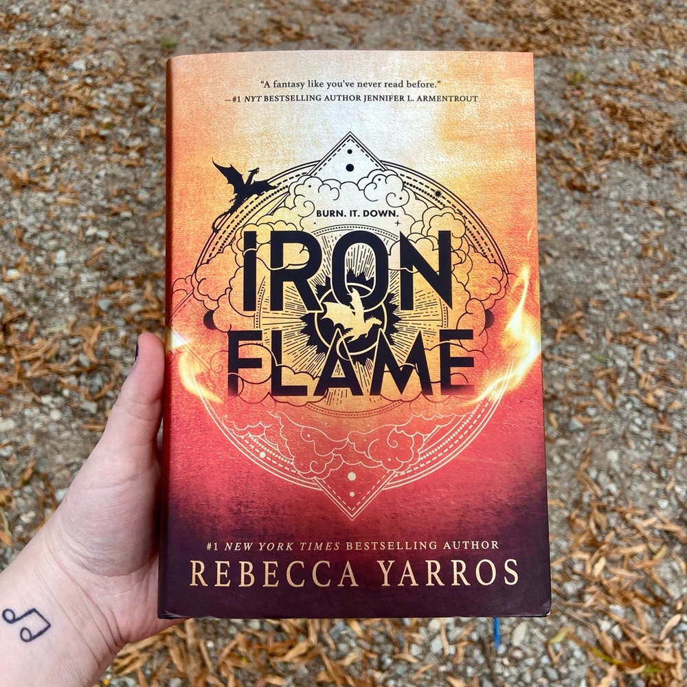 First edition Iron Flame with sprayed edges